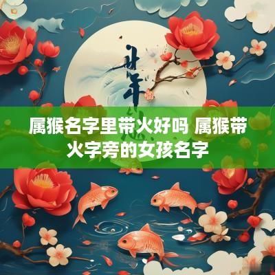 属猴名字里带火好吗 属猴带火字旁的女孩名字