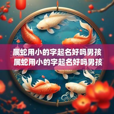 属蛇用小的字起名好吗男孩 属蛇用小的字起名好吗男孩子