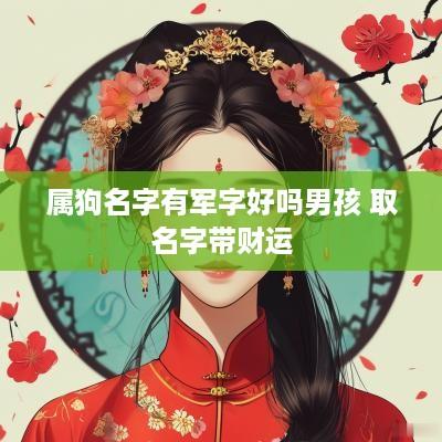 属狗名字有军字好吗男孩 取名字带财运
