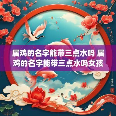 属鸡的名字能带三点水吗 属鸡的名字能带三点水吗女孩