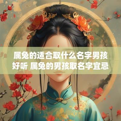 属兔的适合取什么名字男孩好听 属兔的男孩取名字宜忌