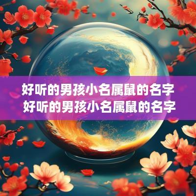 好听的男孩小名属鼠的名字 好听的男孩小名属鼠的名字有哪些