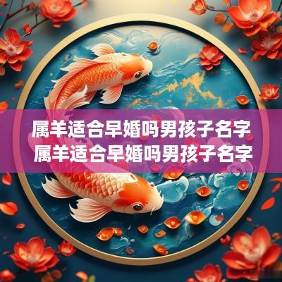 属羊适合早婚吗男孩子名字 属羊适合早婚吗男孩子名字大全