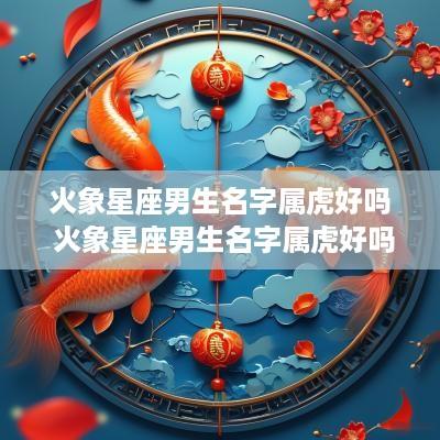 火象星座男生名字属虎好吗 火象星座男生名字属虎好吗