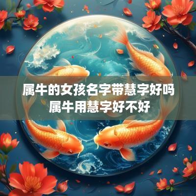 属牛的女孩名字带慧字好吗 属牛用慧字好不好