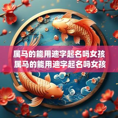 属马的能用迪字起名吗女孩 属马的能用迪字起名吗女孩子