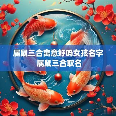 属鼠三合寓意好吗女孩名字 属鼠三合取名