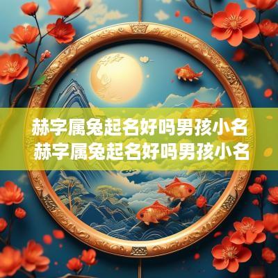 赫字属兔起名好吗男孩小名 赫字属兔起名好吗男孩小名大全