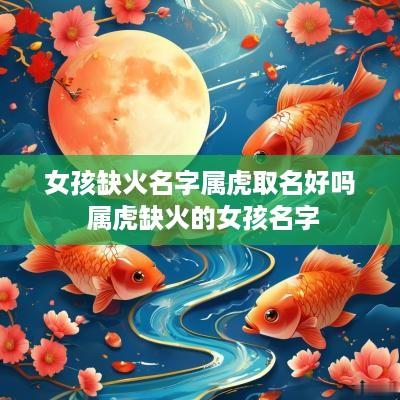 女孩缺火名字属虎取名好吗 属虎缺火的女孩名字