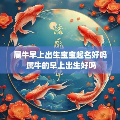 属牛早上出生宝宝起名好吗 属牛的早上出生好吗