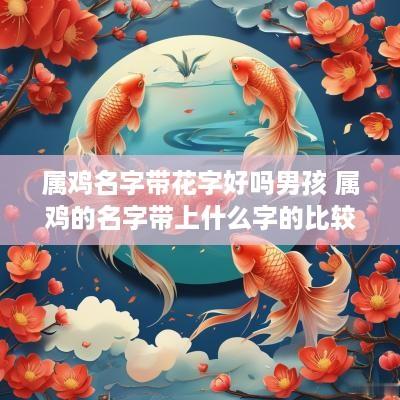 属鸡名字带花字好吗男孩 属鸡的名字带上什么字的比较好