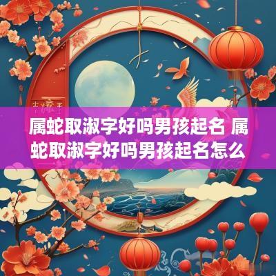 属蛇取淑字好吗男孩起名 属蛇取淑字好吗男孩起名怎么样