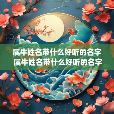 属牛姓名带什么好听的名字 属牛姓名带什么好听的名字女孩