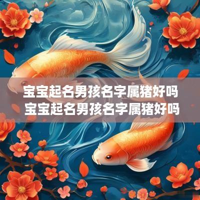 宝宝起名男孩名字属猪好吗 宝宝起名男孩名字属猪好吗