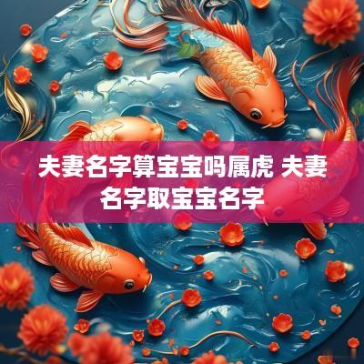 夫妻名字算宝宝吗属虎 夫妻名字取宝宝名字