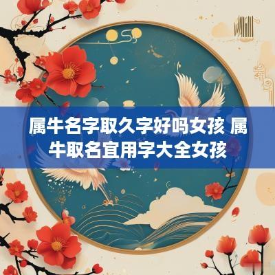 属牛名字取久字好吗女孩 属牛取名宜用字大全女孩