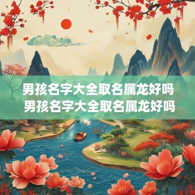 男孩名字大全取名属龙好吗 男孩名字大全取名属龙好吗