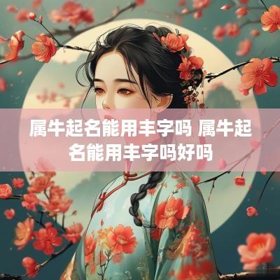 属牛起名能用丰字吗 属牛起名能用丰字吗好吗