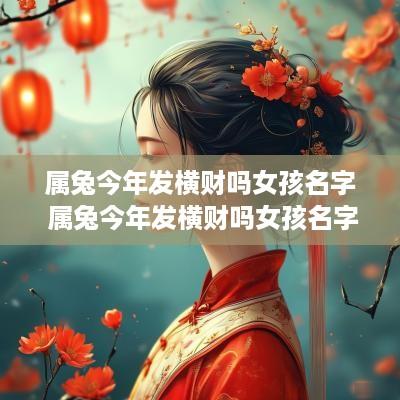 属兔今年发横财吗女孩名字 属兔今年发横财吗女孩名字叫什么