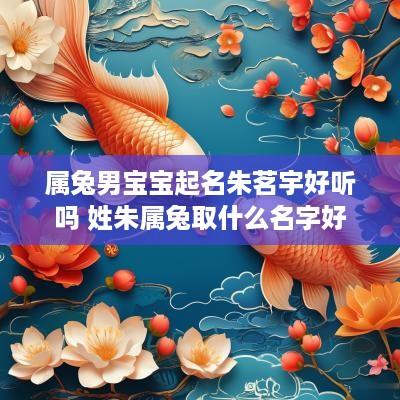 属兔男宝宝起名朱茗宇好听吗 姓朱属兔取什么名字好