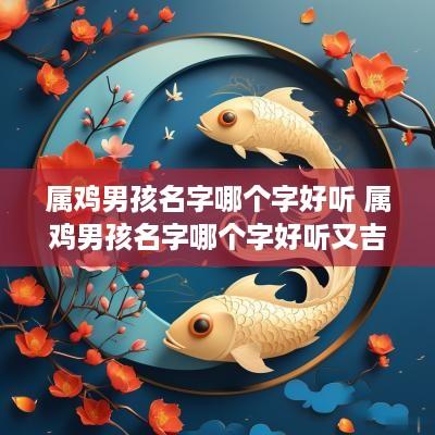 属鸡男孩名字哪个字好听 属鸡男孩名字哪个字好听又吉祥