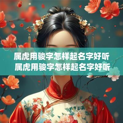 属虎用骏字怎样起名字好听 属虎用骏字怎样起名字好听点