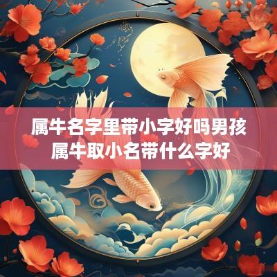 属牛名字里带小字好吗男孩 属牛取小名带什么字好
