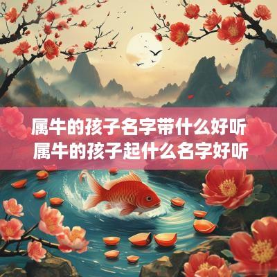 属牛的孩子名字带什么好听 属牛的孩子起什么名字好听