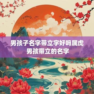 男孩子名字带立字好吗属虎 男孩带立的名字