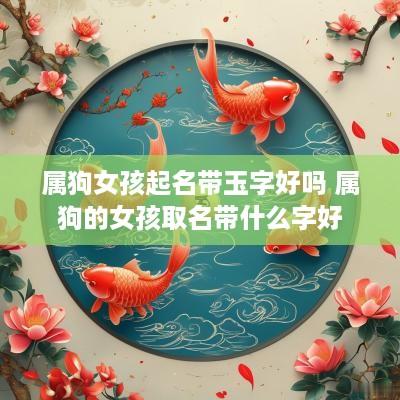 属狗女孩起名带玉字好吗 属狗的女孩取名带什么字好