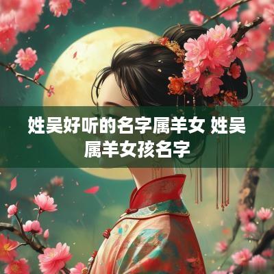 姓吴好听的名字属羊女 姓吴属羊女孩名字