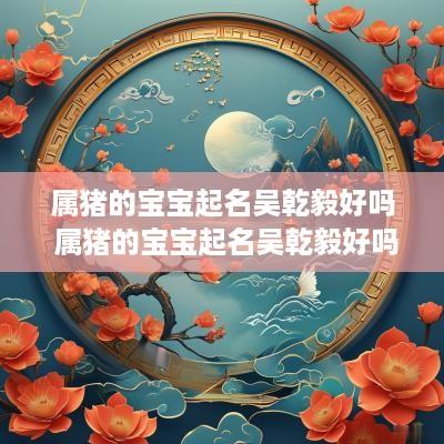 属猪的宝宝起名吴乾毅好吗 属猪的宝宝起名吴乾毅好吗女孩