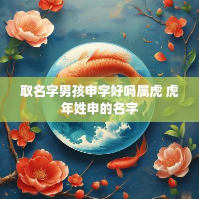 取名字男孩申字好吗属虎 蛇年姓申的名字