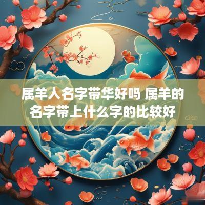 属羊人名字带华好吗 属羊的名字带上什么字的比较好