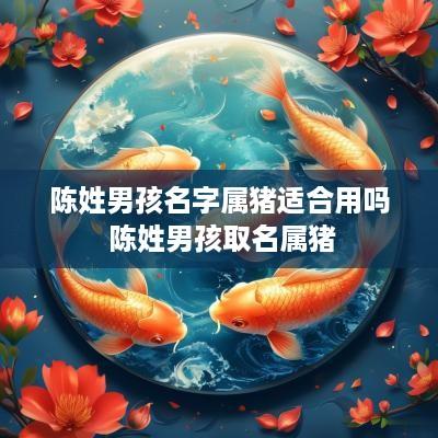 陈姓男孩名字属猪适合用吗 陈姓男孩取名属猪