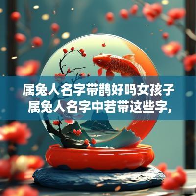 属兔人名字带鹊好吗女孩子 属兔人名字中若带这些字,一生大富大贵