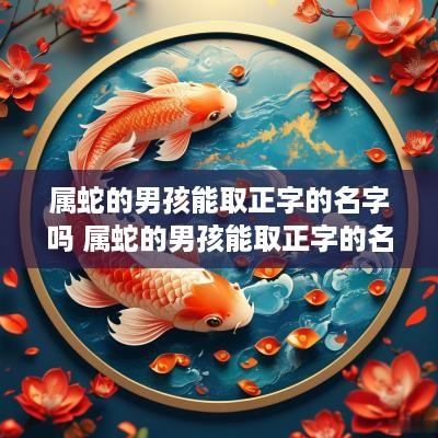 属蛇的男孩能取正字的名字吗 属蛇的男孩能取正字的名字吗好吗