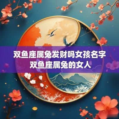 双鱼座属兔发财吗女孩名字 双鱼座属兔的女人