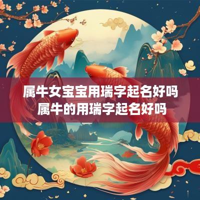 属牛女宝宝用瑞字起名好吗 属牛的用瑞字起名好吗