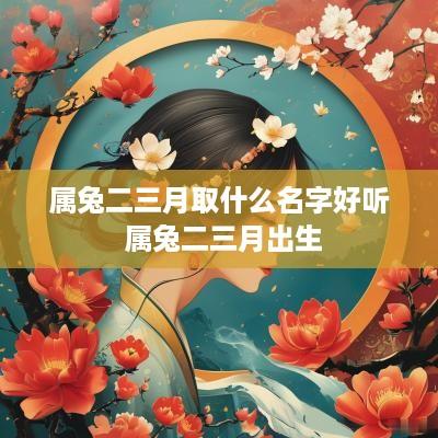 属兔二三月取什么名字好听 属兔二三月出生