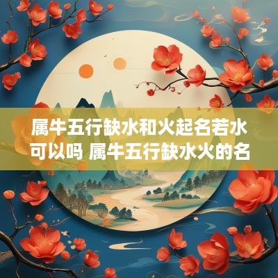 属牛五行缺水和火起名若水可以吗 属牛五行缺水火的名字