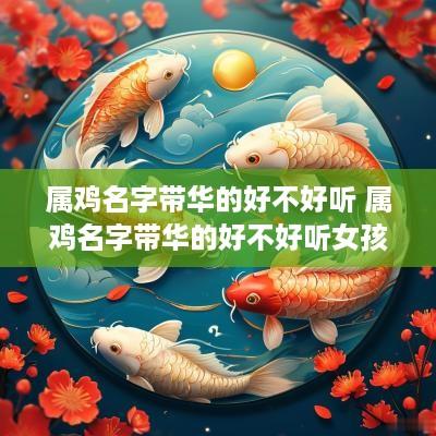 属鸡名字带华的好不好听 属鸡名字带华的好不好听女孩
