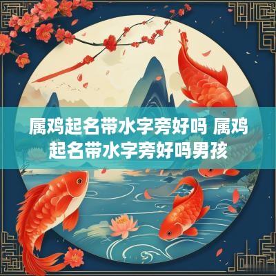 属鸡起名带水字旁好吗 属鸡起名带水字旁好吗男孩