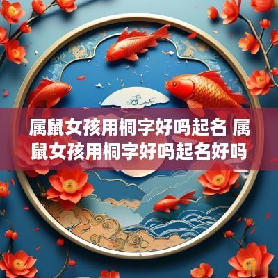属鼠女孩用桐字好吗起名 属鼠女孩用桐字好吗起名好吗