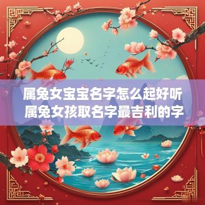 属兔女宝宝名字怎么起好听 属兔女孩取名字最吉利的字