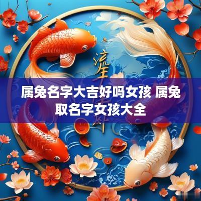 属兔名字大吉好吗女孩 属兔取名字女孩大全