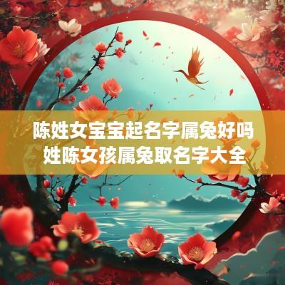 陈姓女宝宝起名字属兔好吗 姓陈女孩属兔取名字大全