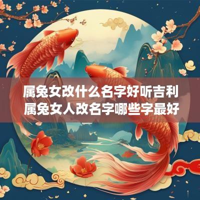 属兔女改什么名字好听吉利 属兔女人改名字哪些字最好