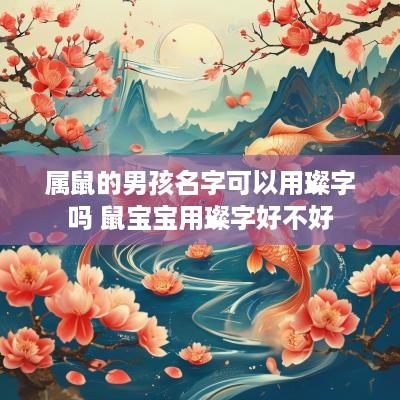 属鼠的男孩名字可以用璨字吗 鼠宝宝用璨字好不好