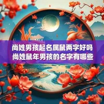 尚姓男孩起名属鼠两字好吗 尚姓蛇年男孩的名字有哪些
